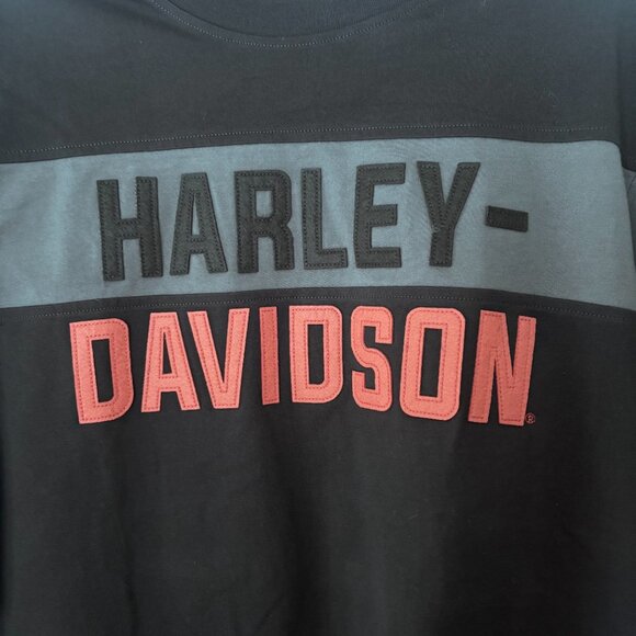 NWT - Harley-Davidson Men's Copperblock Block Letter Long Sleeve Shirt (Size L) - Picture 6 of 7